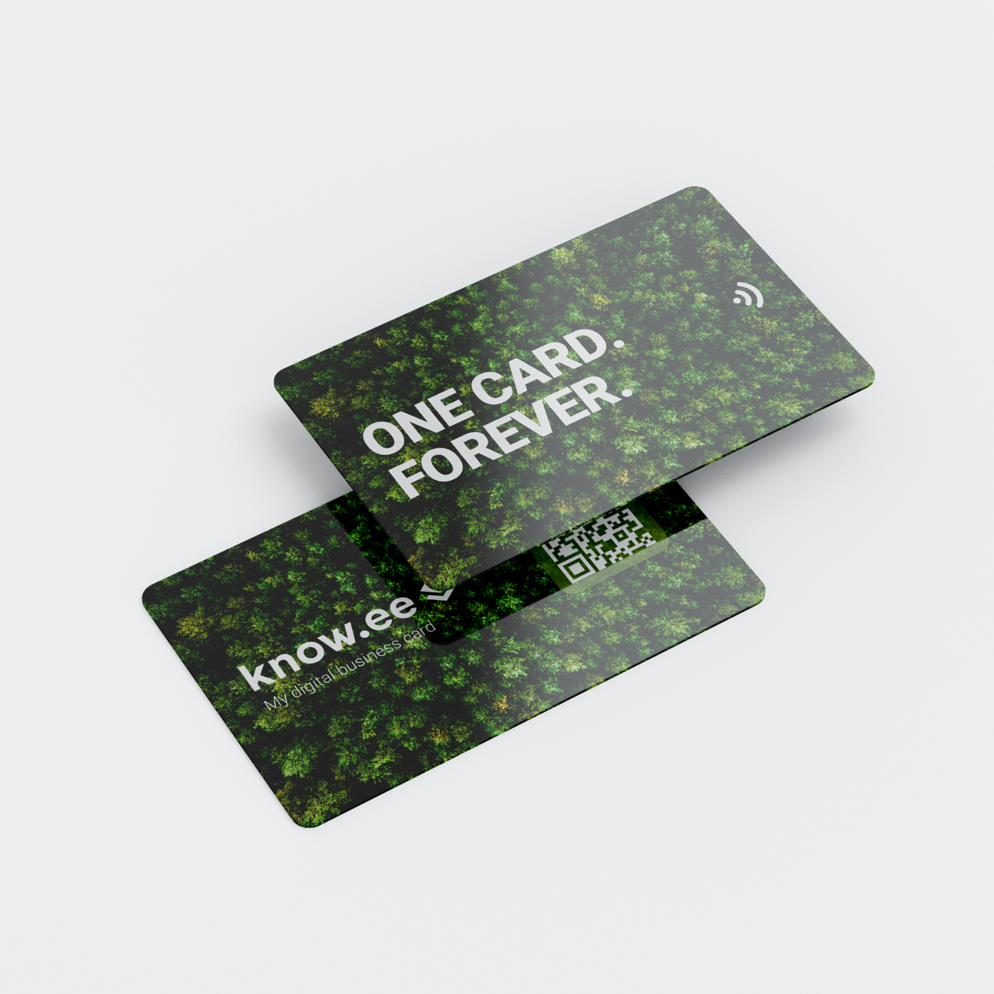 KNOW.EE | NFC PVC Trees Business Card | Customize and send your Business Card via Mobile | Compatible with Any Device